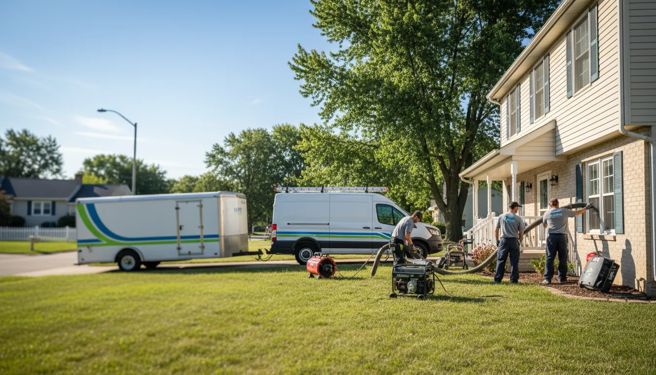 Flooded Basement Restoration And Cleanup With Repair in Medina, OH near me